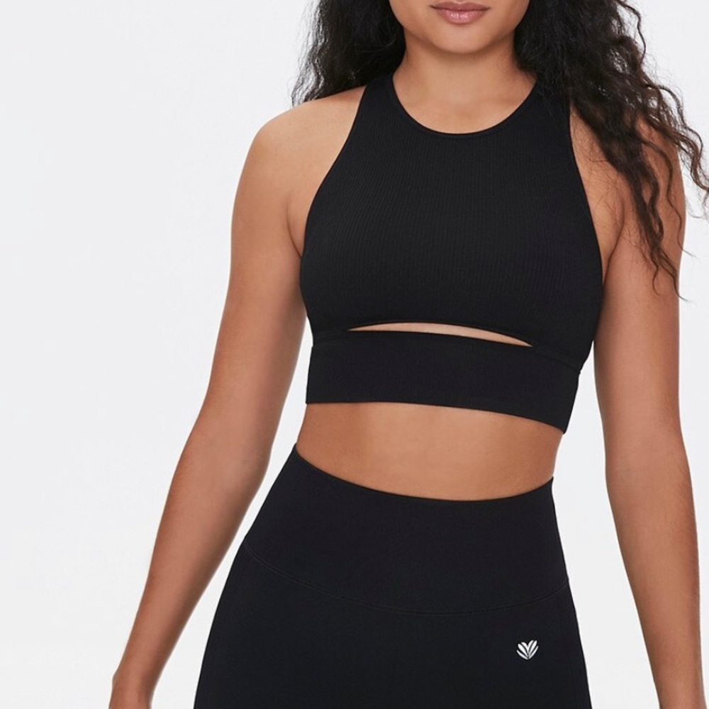 F21 Seamless Cutout Sports Bra